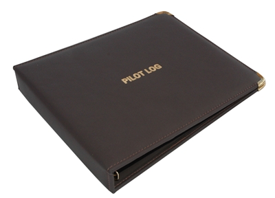 Cirrus Elite Full Size Leather Pilot Flight Logbook Binder