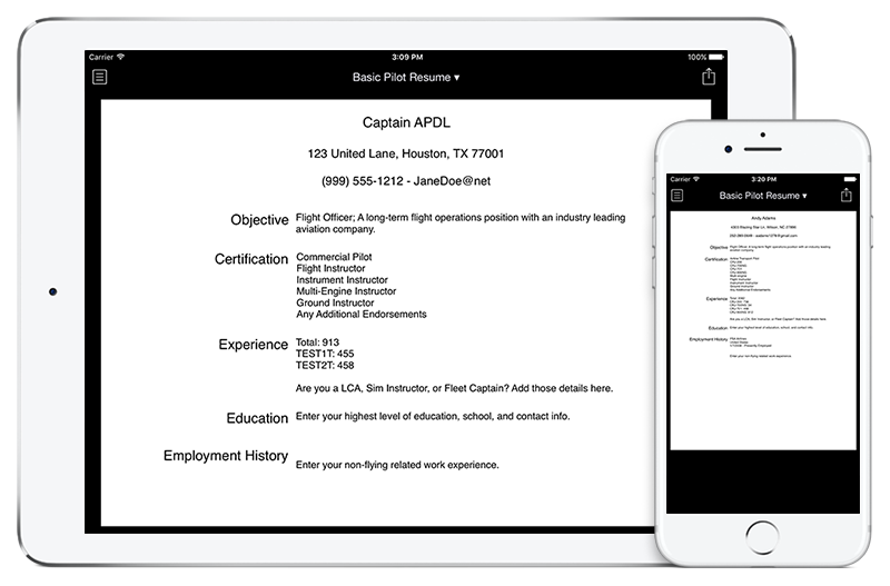 APDL Resumes